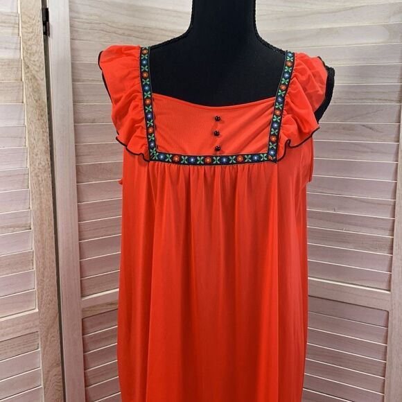 Lorraine Vintage 2-pc Nightgown & Robe Housedress Set Medium - Picture 4 of 11